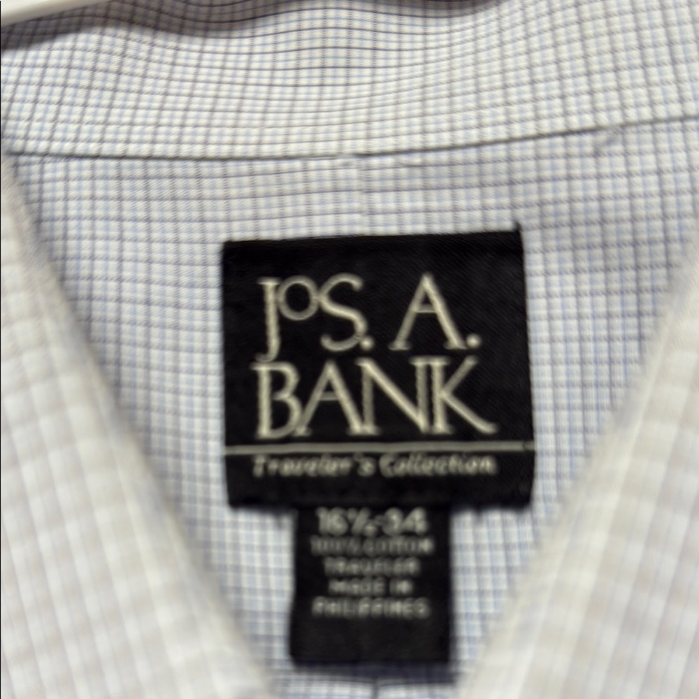 Jos. A. Bank Gray Dress Shirt Elegant Design